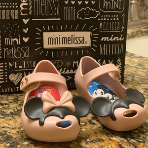 Mini Melissa girls shoes. Minnie Mouse